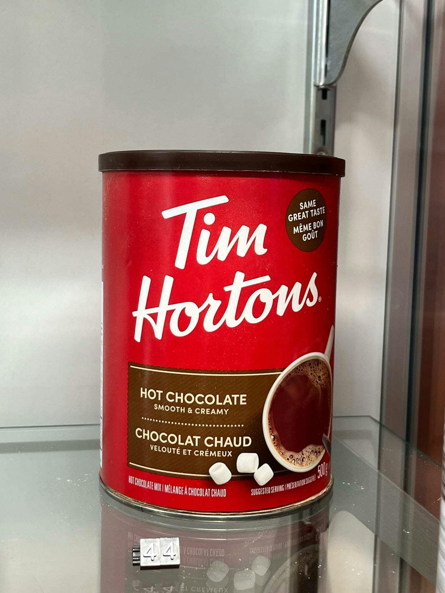 Tim Hortons Hot Chocolate Can