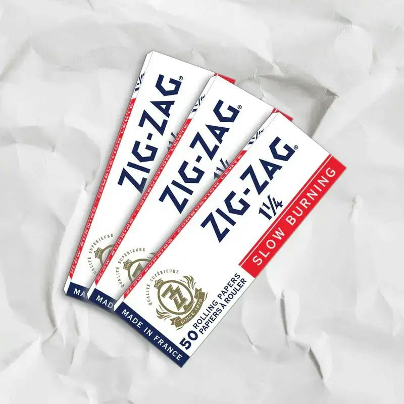 Zig Zag - 1 1/4 White