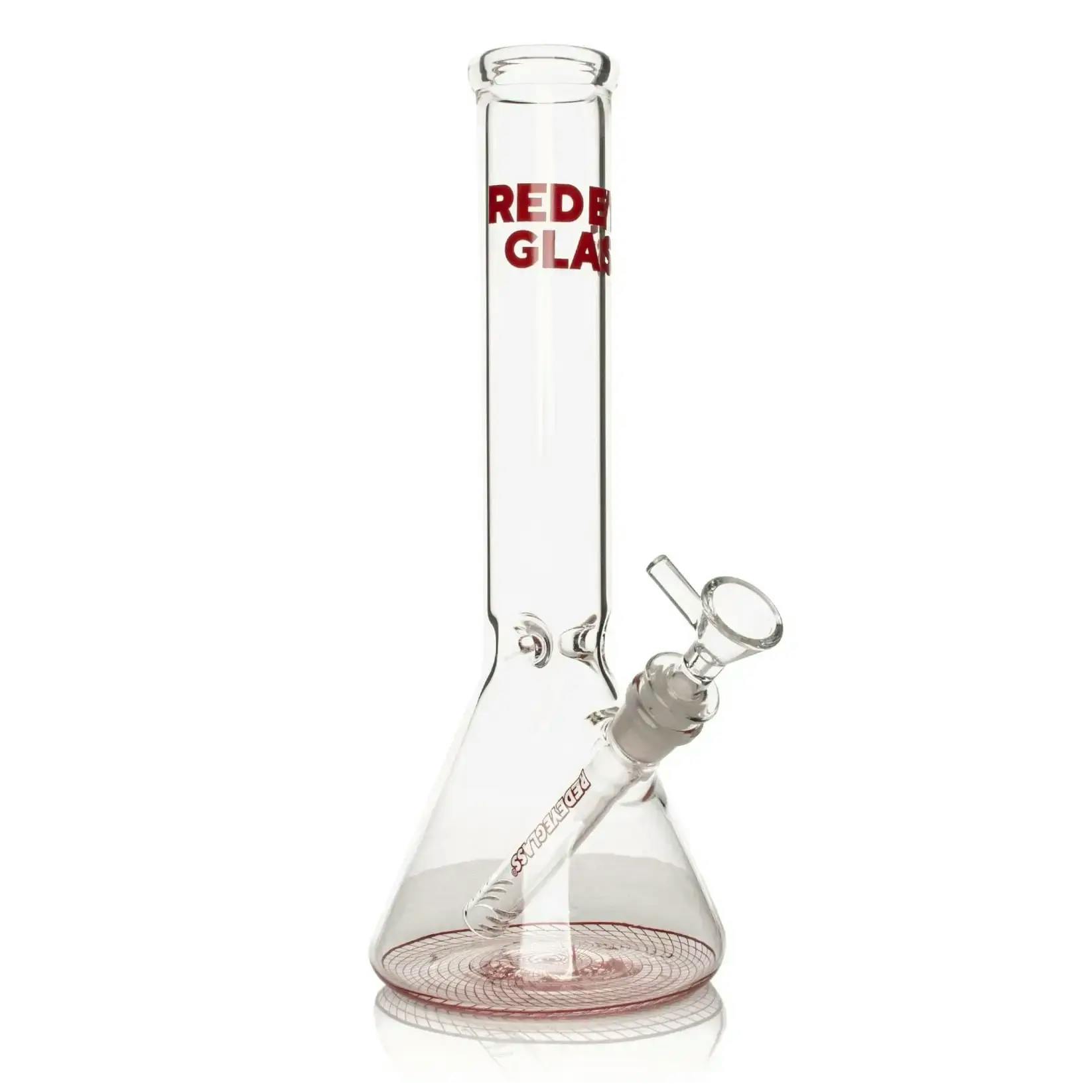 Red Eye Glass 12" Reticello Beaker Bong