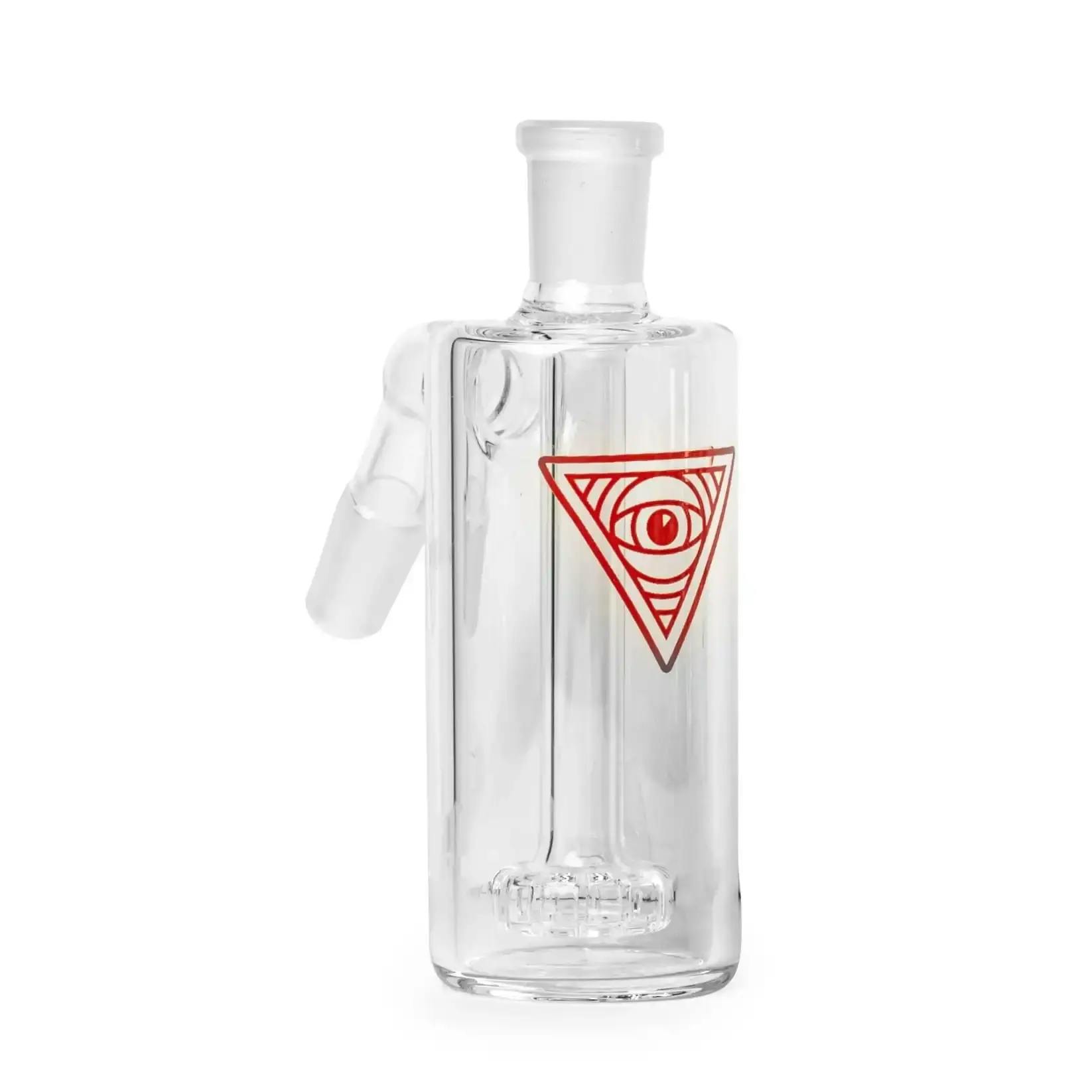 Red Eye Glass 14mm 45 Degree Clear Ash Catcher W/UFO Perc