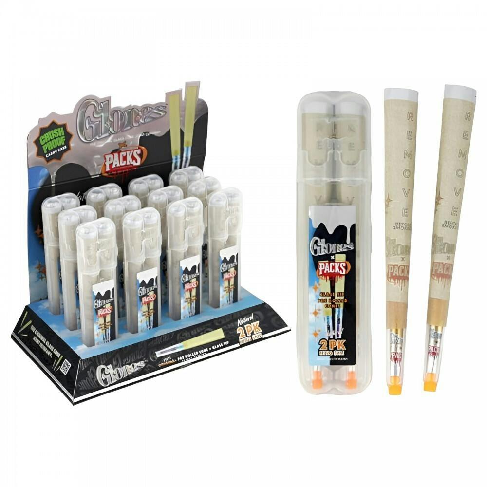 Glones x Packs | 2pk Glass Tip Cone | King Size