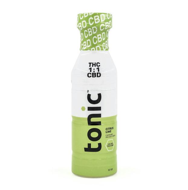 Tonic | 100mg | 1:1 THC/CBD Infused Beverage | 12oz Citrus Lime