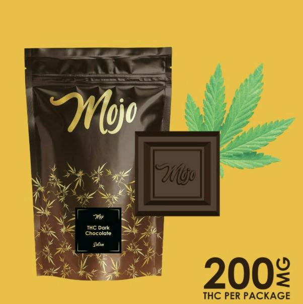 Mojo | 200mg THC Chocolate Bites | Dark Chocolate (Sativa)