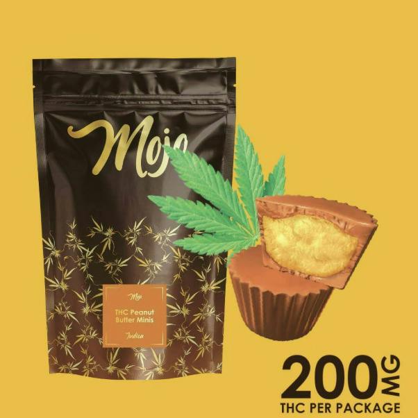 Mojo | 200mg THC Chocolate Bites | Peanut Butter Minis (Indica)