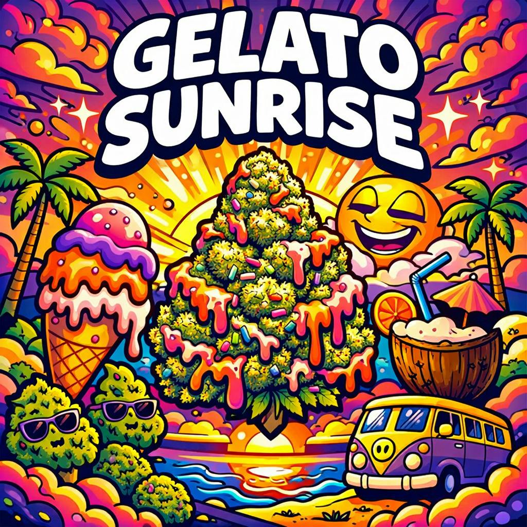 Finished Flower | Gelato Sunrise