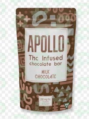 Apollo | 200mg THC Chocolate Bar | Strawberry Cheesecake