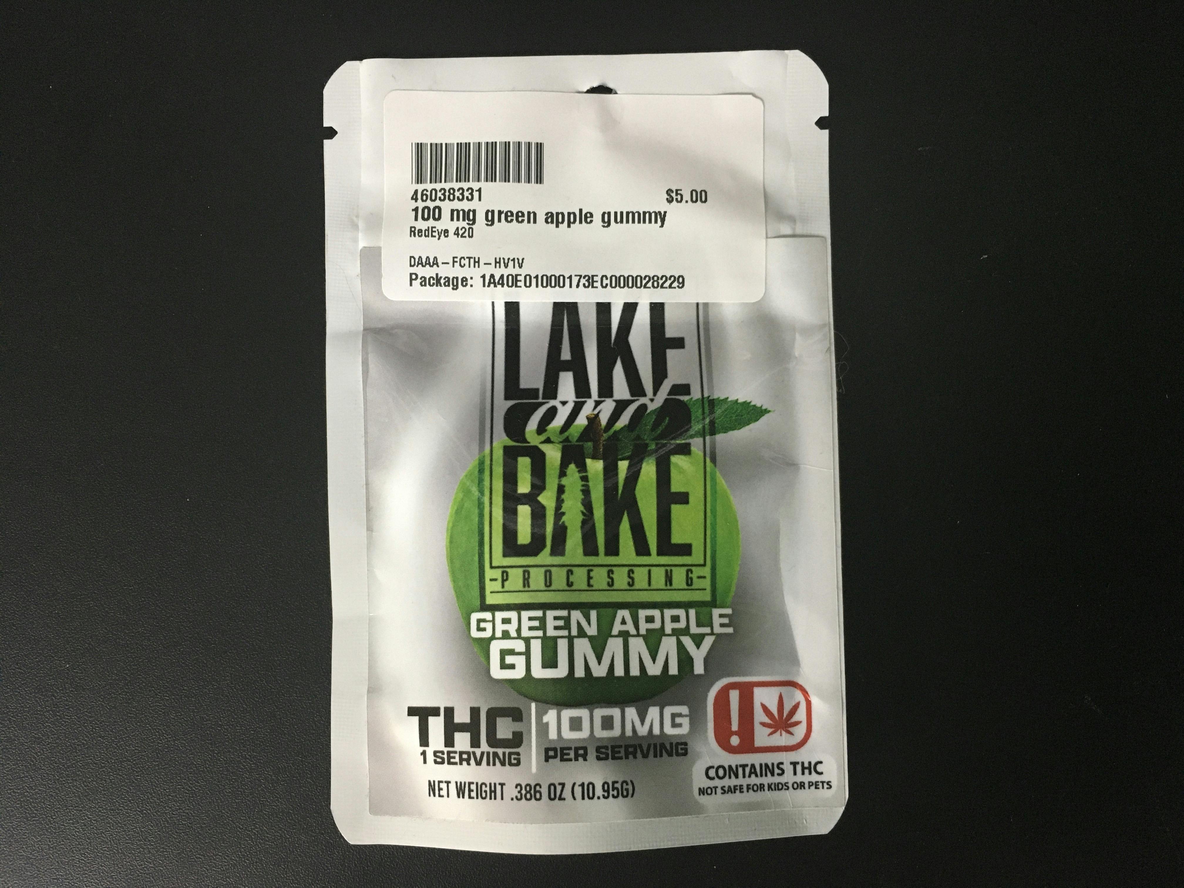 100 mg green apple gummy