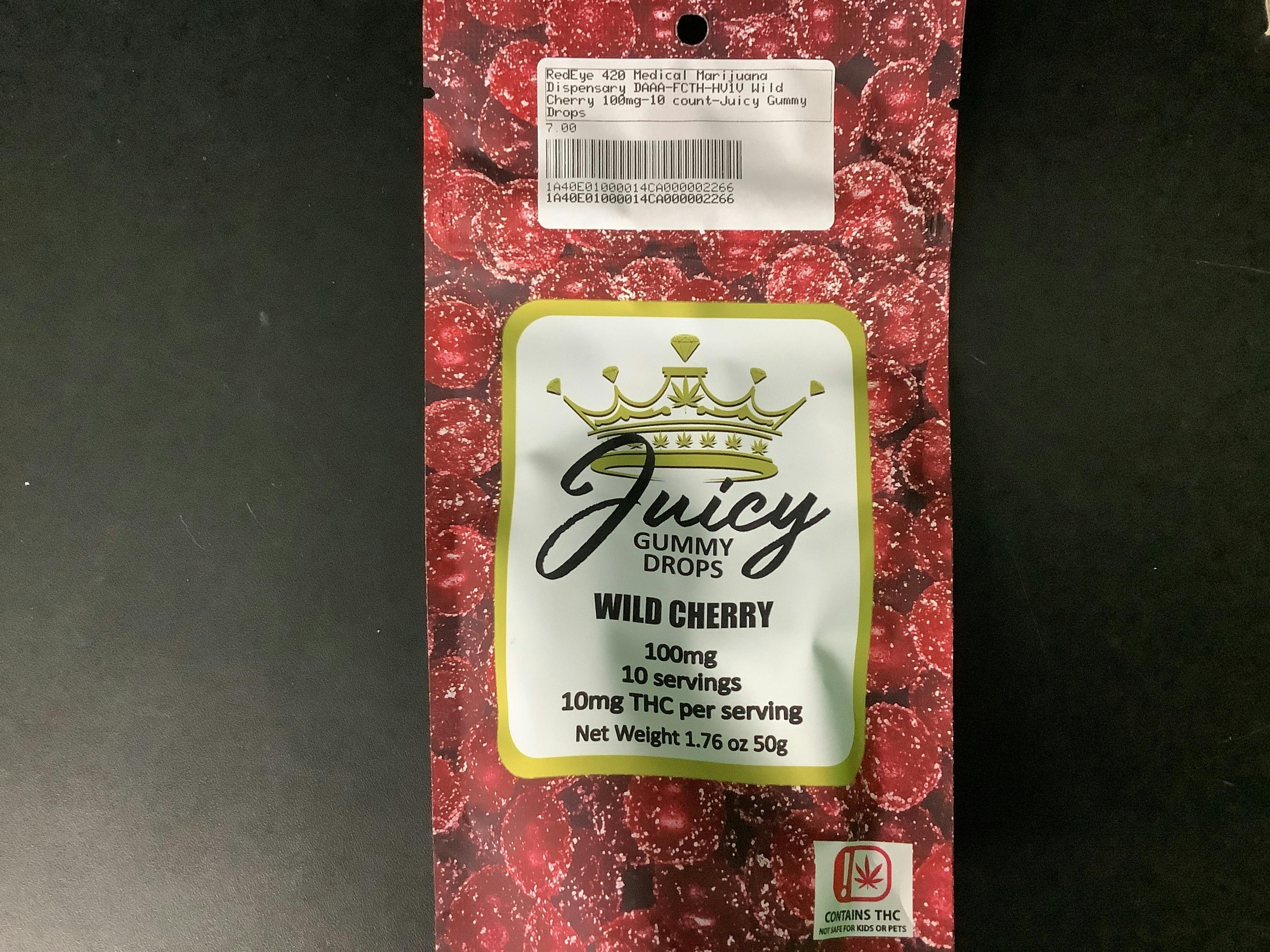 Wild Cherry 100mg-10 count-Juicy Gummy Drops