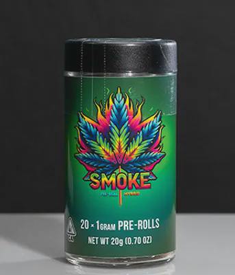 SMOKE - SUNGROWN PREROLL MULTIPACK - PEACH GELATO - 20G