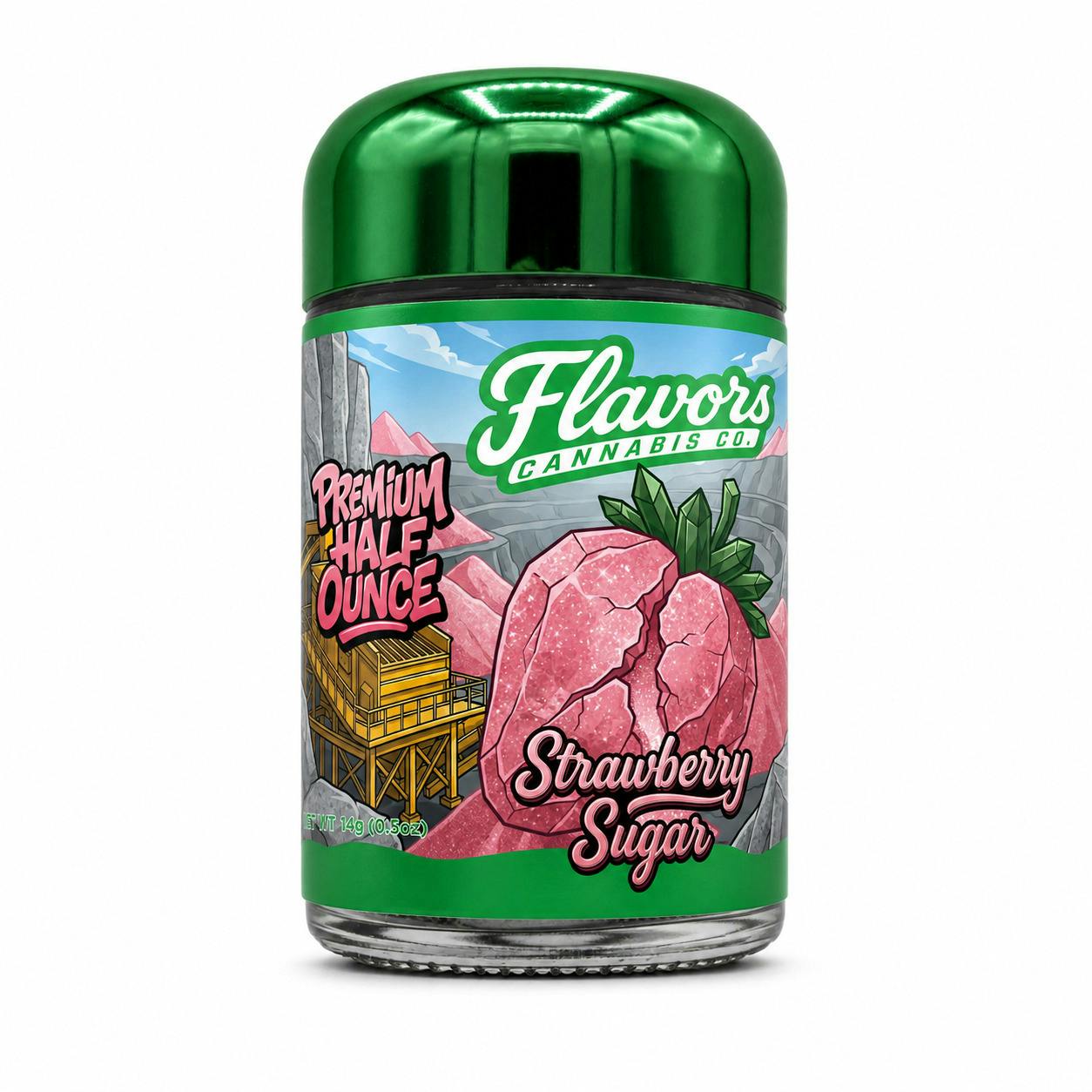 Flavors Cannabis Co - Flower - Strawberry Sugar (H) (14.0g)