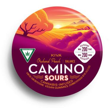 Camino Sours - Gummies - 200mg - 1:1 THC/CBD - Orchard Peach - Balance