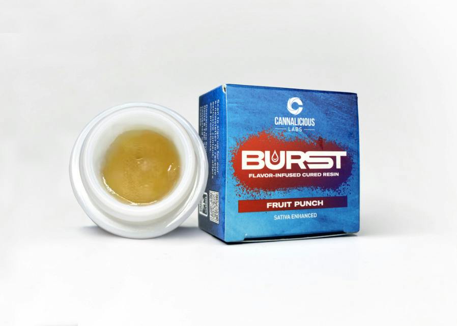 Cannalicious - Burst - 2g Flavored Cured Resin - Fruit Punch - Sativa