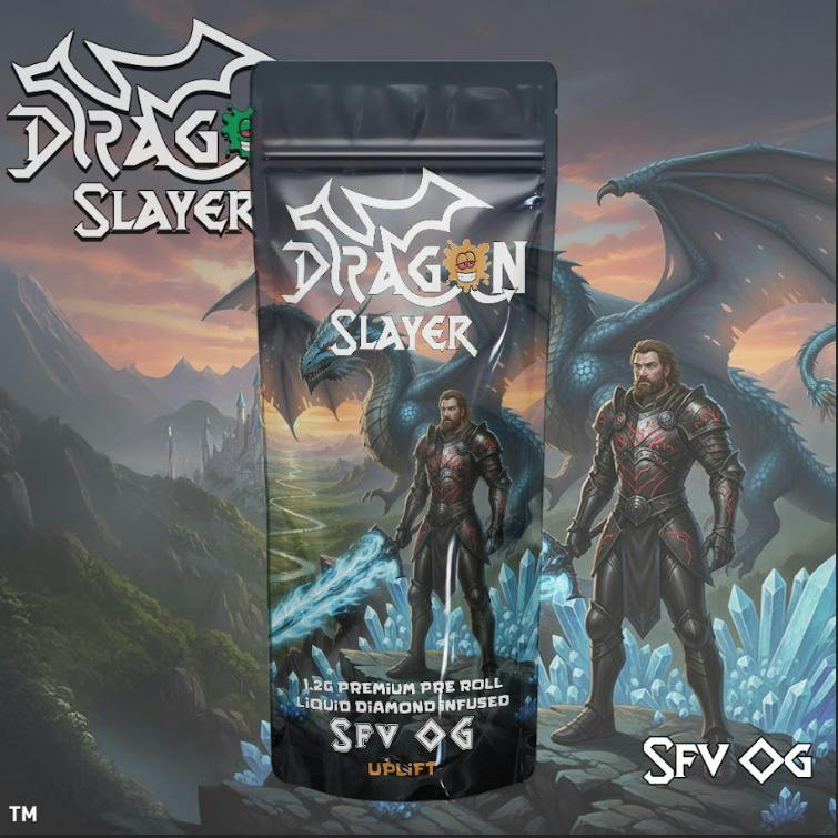Dragon Slayer - Liquid Diamond Pre-roll 1.2g - SFV OG - Uplift