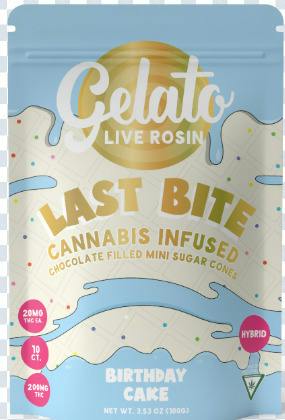 Gelato - Last Bite Chocolate Cone - 200mg Rosin Chocolate - Birthday Cake