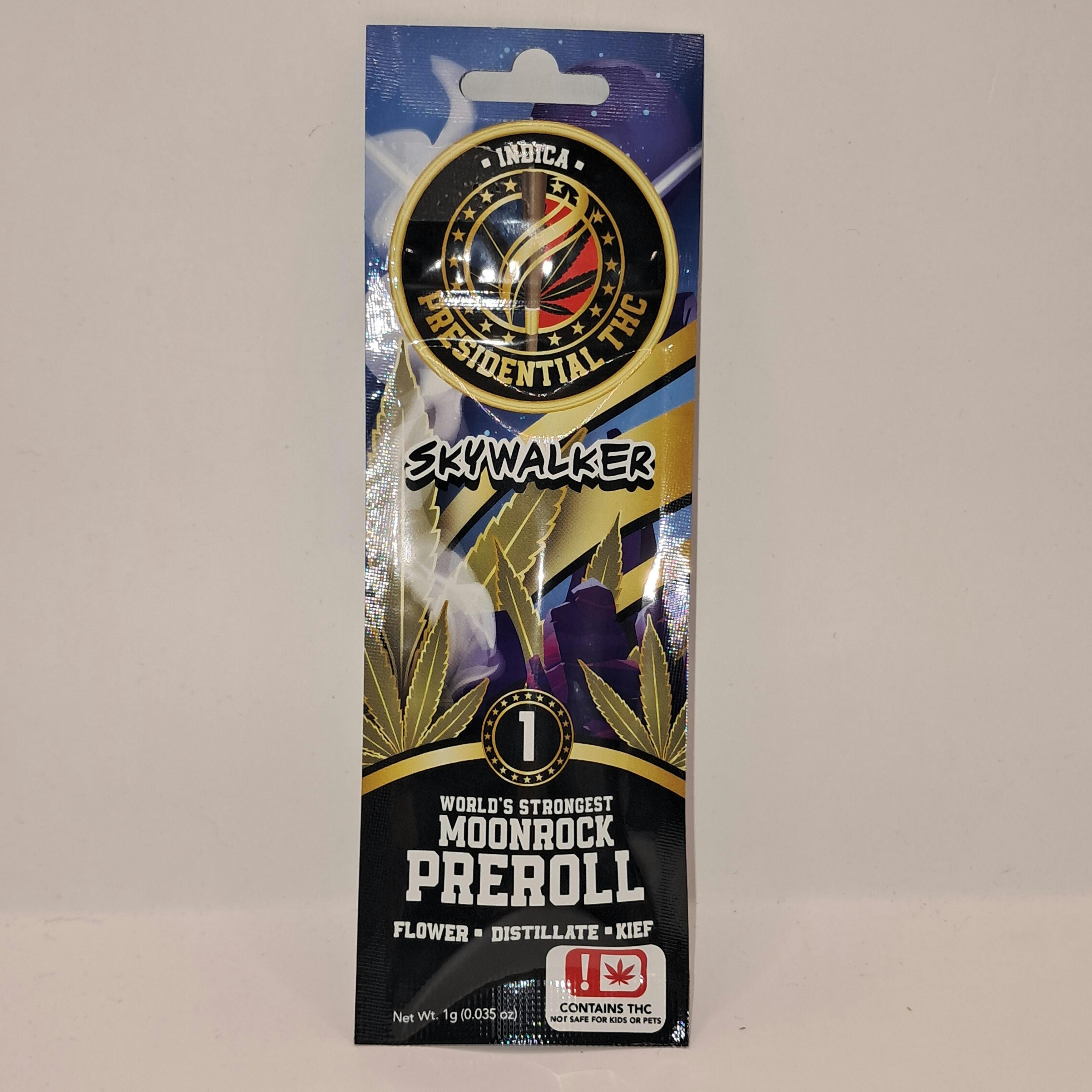 Skywalker | Moon Rock Preroll Infused Joint | 1g by Presidential THC