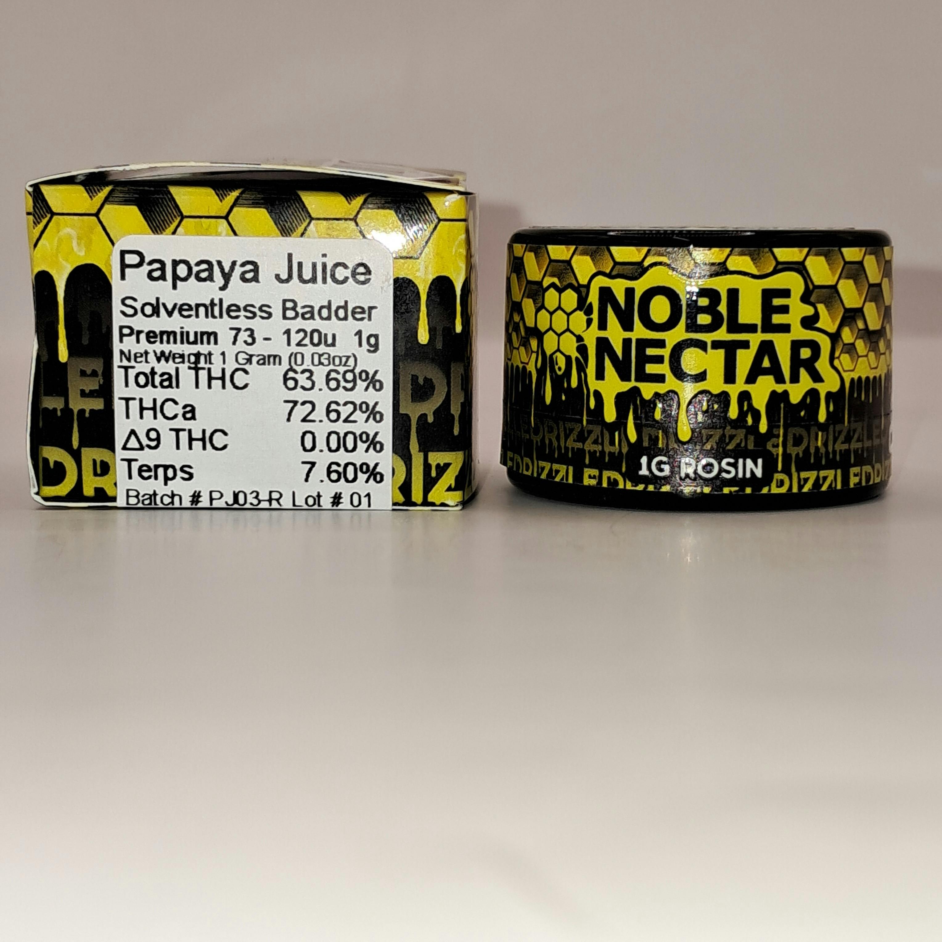 Noble Nectar | Papaya Juice Live Rosin | 1g