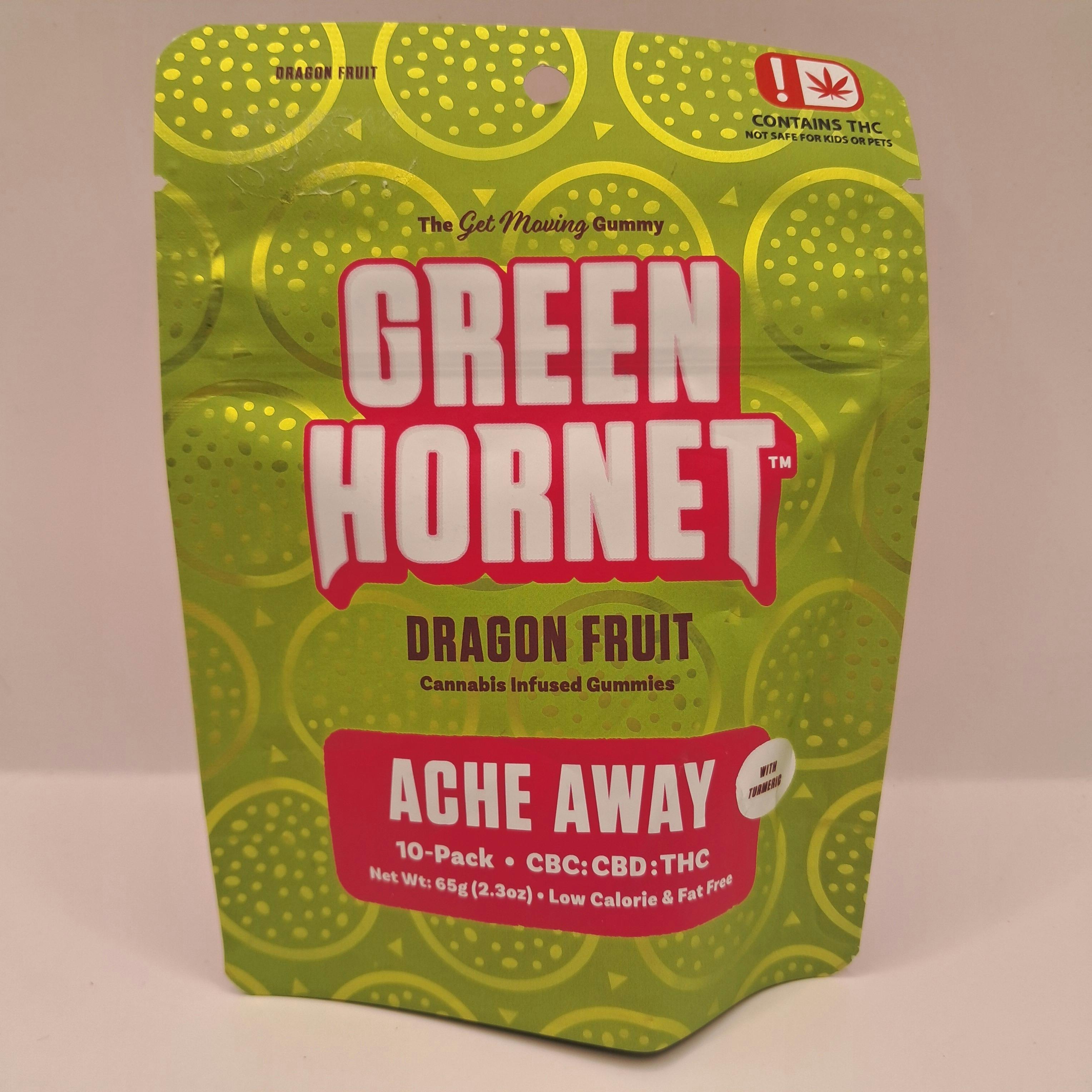 Green Hornet | Dragon Fruit Ache Away Gummies | 100mg by Green Hornet