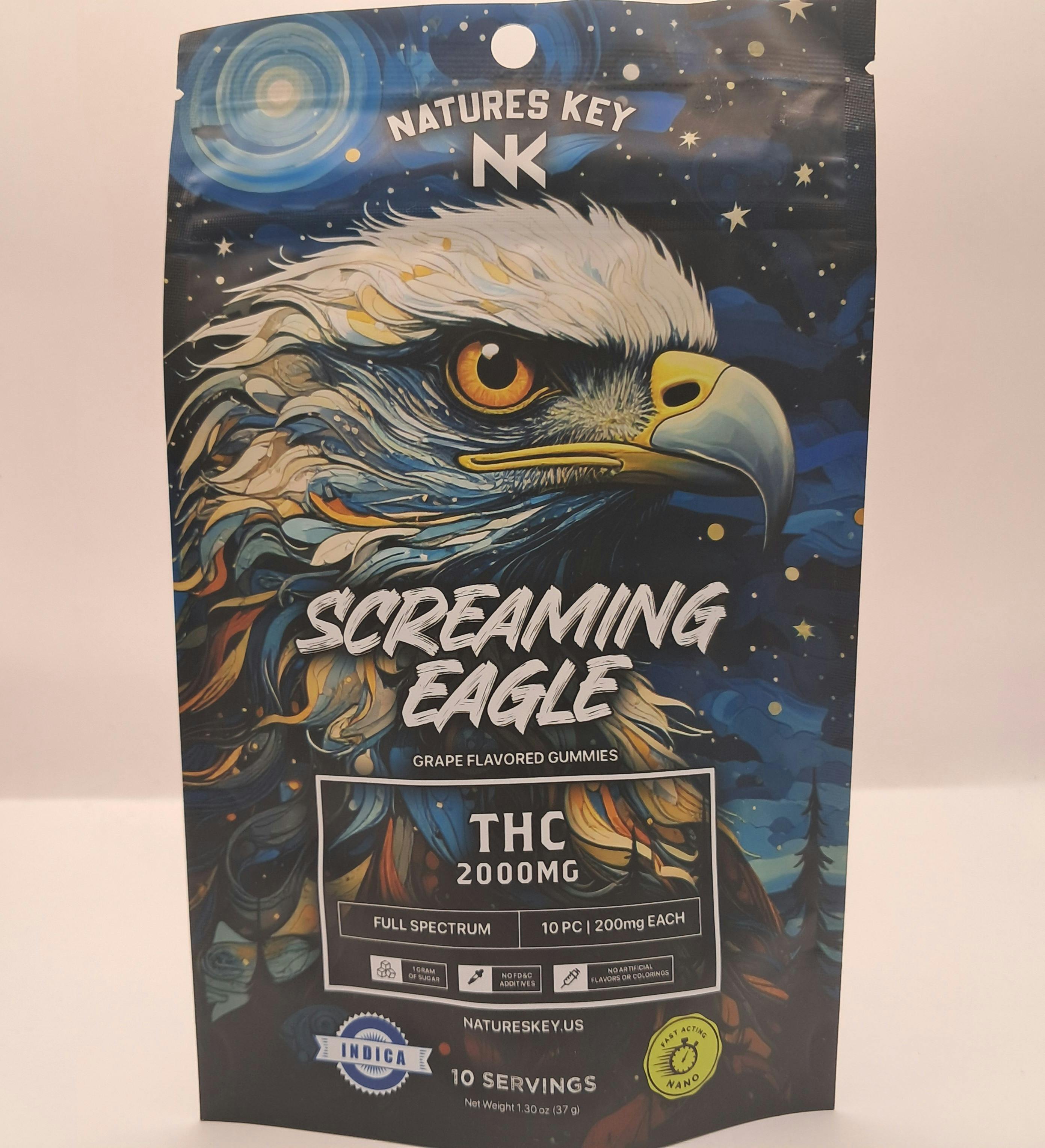Natures Key | Grape Screamin Eagle Gummies | 2000mg by Natures Key Edibles
