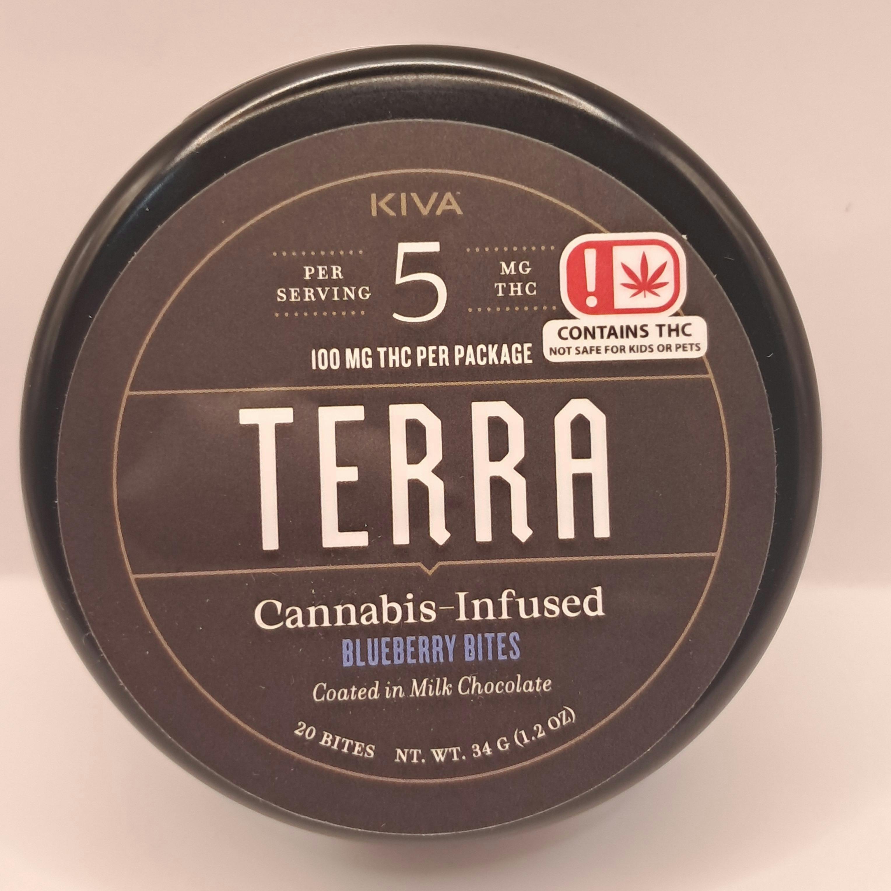 Terra | Blueberry Bites | 100mg by Kiva Edibles
