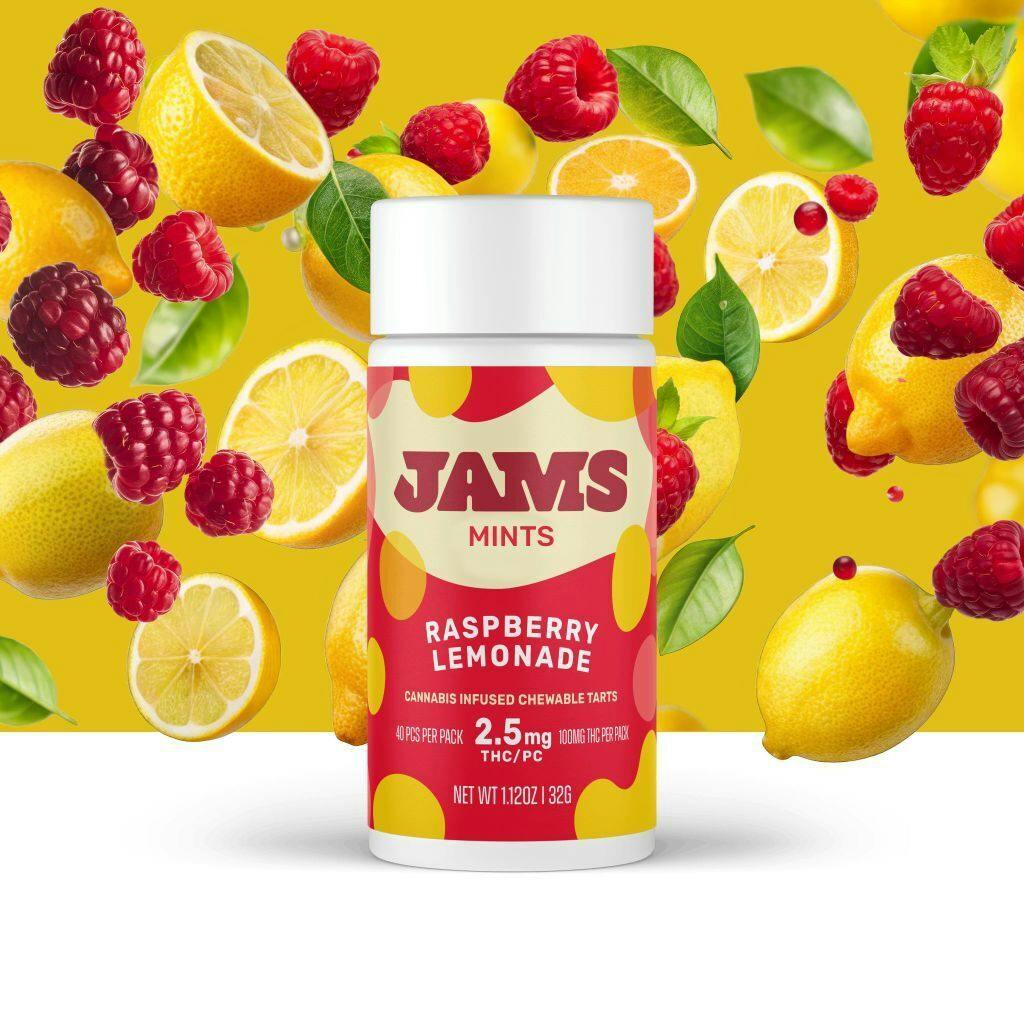 JAMS Raspberry Lemonade Mints 2.5mg ea | 40-Pack