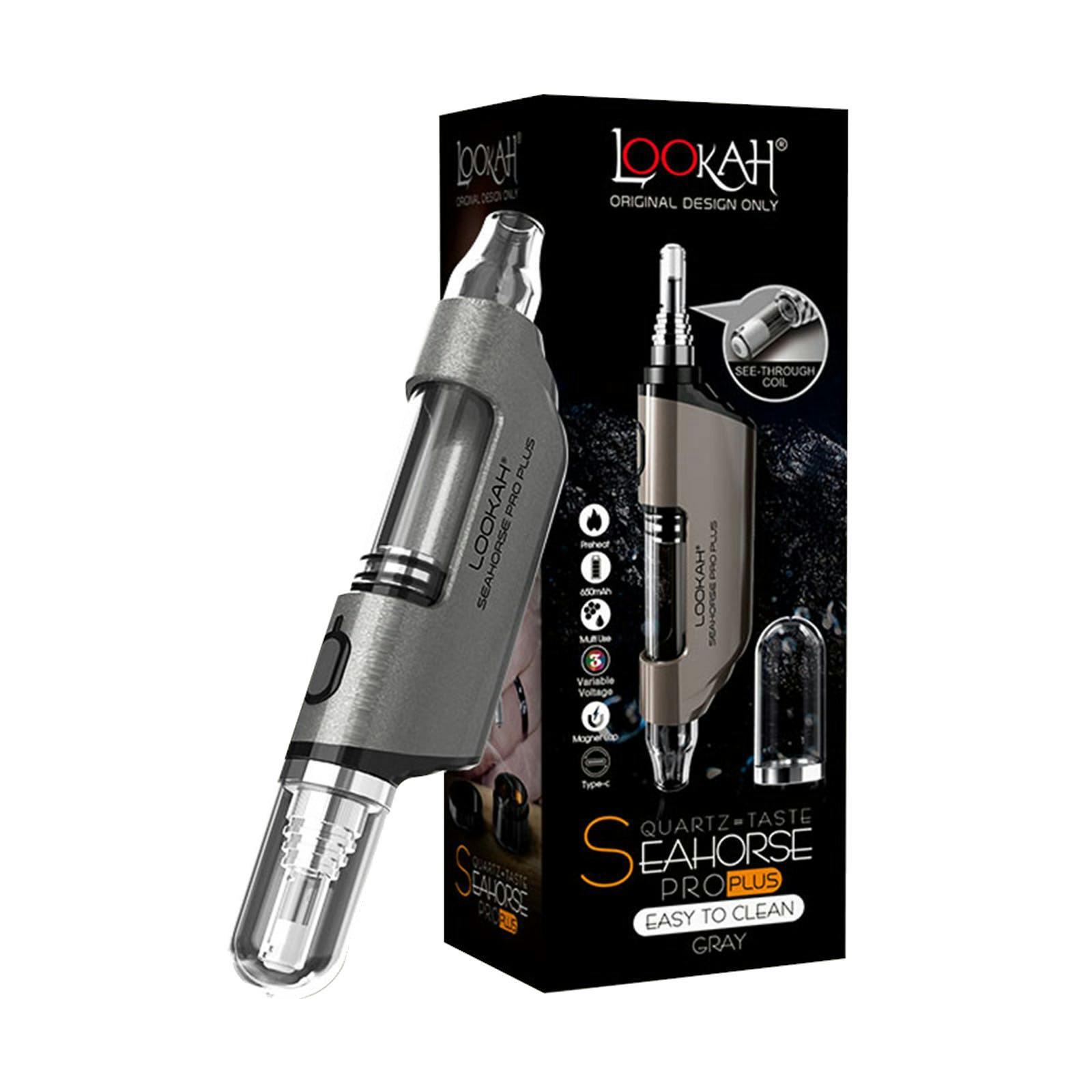 Lookah Seahorse Pro Plus - Gray cannabis product