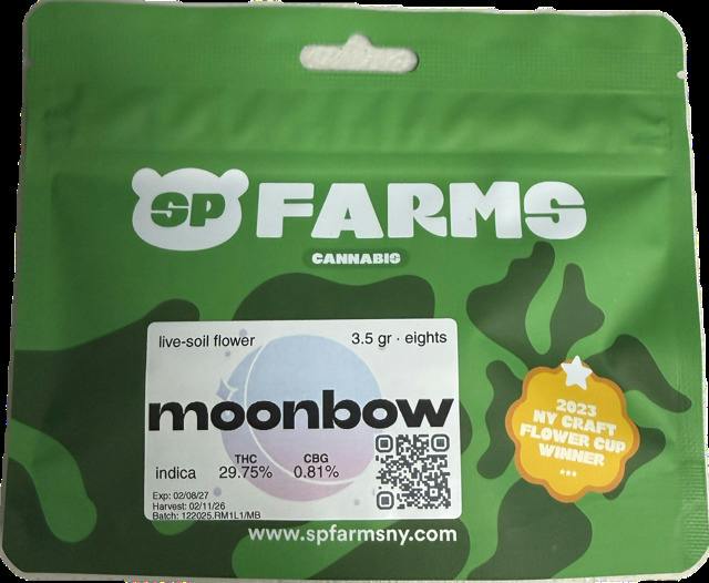 SP Farms | Flower | Moonbow | 3.5g | Indica | THC 29.75%