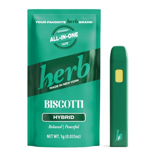 Herb | Vape | AIO | Biscotti | 1g | Hybrid | THC 82%
