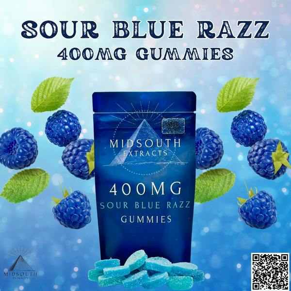 MidSouth Extracts -Gummies - 400mg SOUR BLUE RAZZ