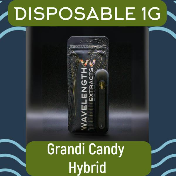 Grandi Candy 1g Disposable Vape - Wavelength - 59.6% - Hybrid