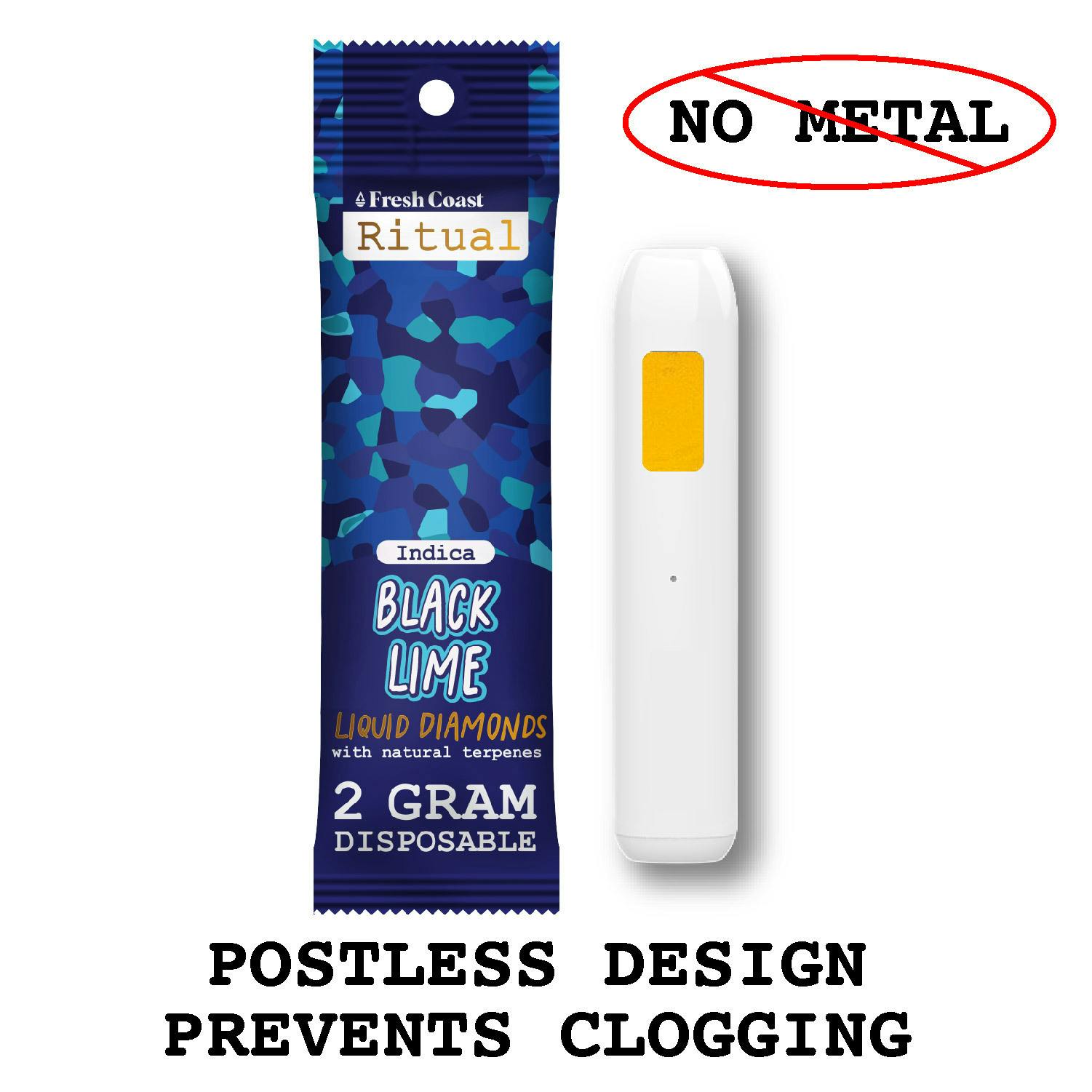 Ritual - Disposable 2g - Black Lime cannabis product