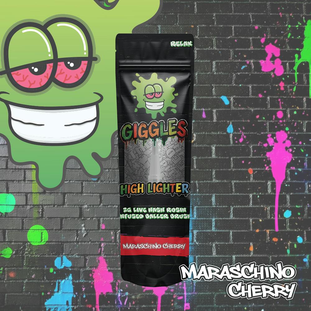 HighLighter - Hash Rosin Infused Brush 2g - Maraschino Cherry - Relax