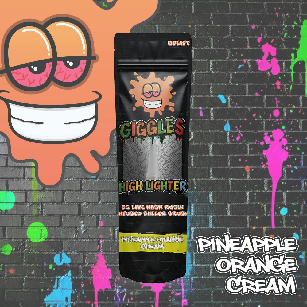 HighLighter - Hash Rosin Infused Brush 2g - Pineapple Orange Cream - Uplift