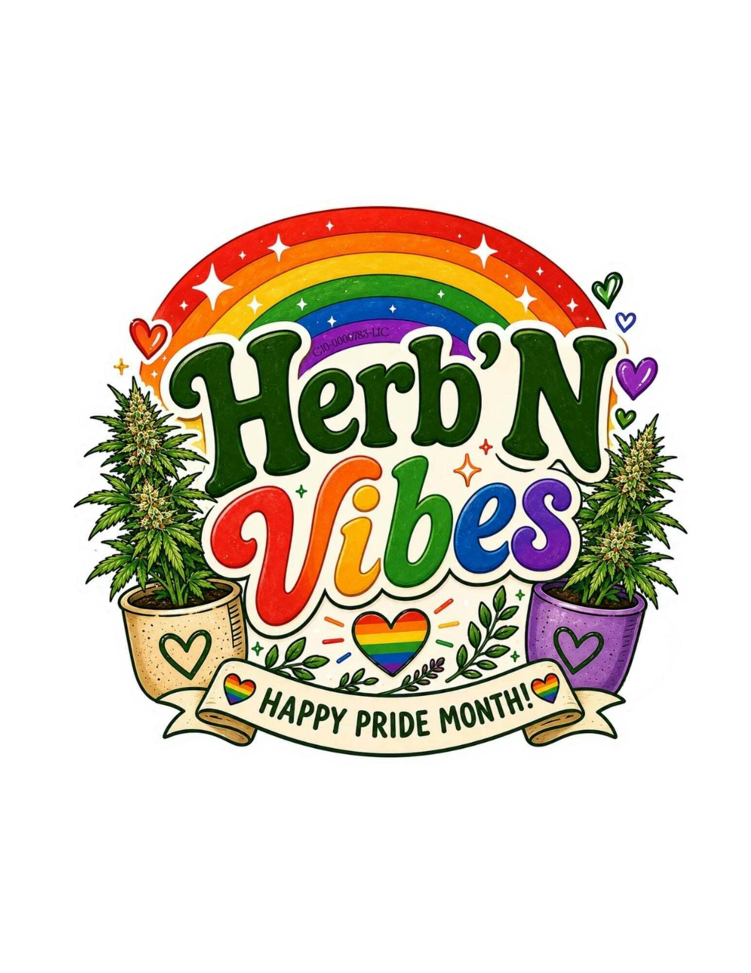 Herb'N Vibes - Pride Month Stickers