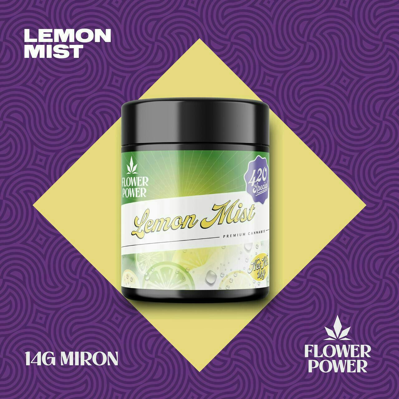 Flower Power - 14g Prepack Jar - Lemon Mist