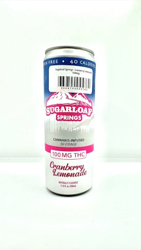 Sugarloaf Springs - Cranberry Lemonade - Drink - 100mg