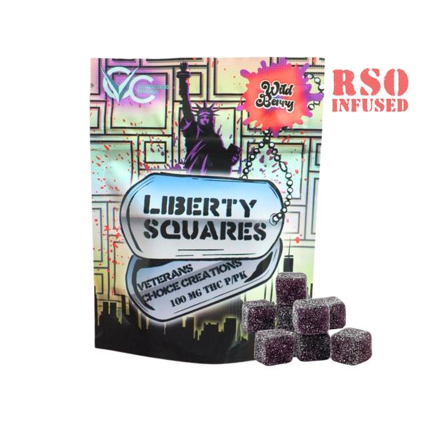 Wild Berry Liberty Squares