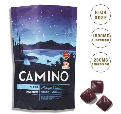 Camino Gummy High Dose Sleep Midnight Blueberry 1000mg