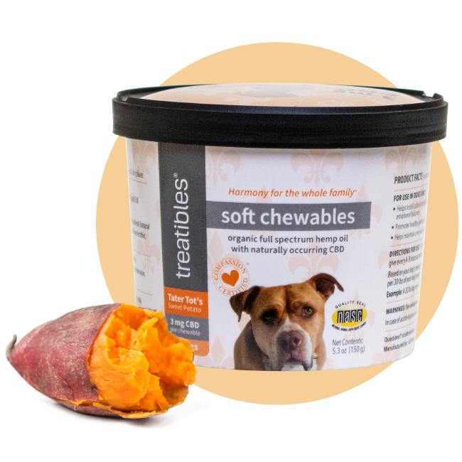 SWEET POTATO SOFT CHEW DOG TREATS