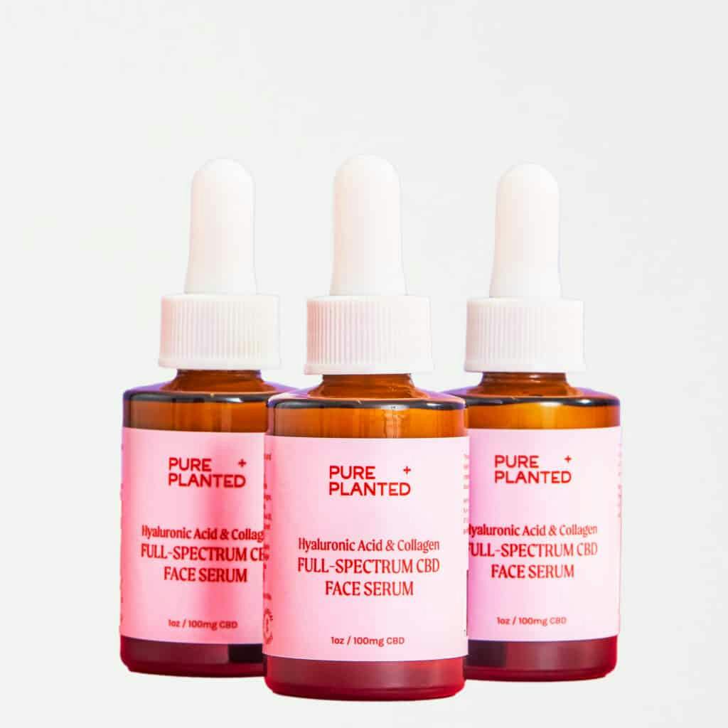 HYALURONIC ACID & COLLAGEN CBD FACE SERUM at Botanica