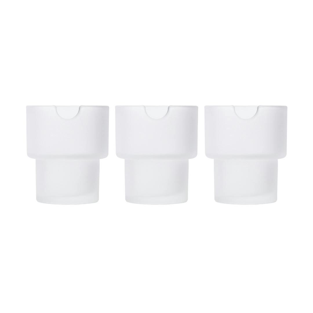 FLOWER POT ASHTRAY SET FOG