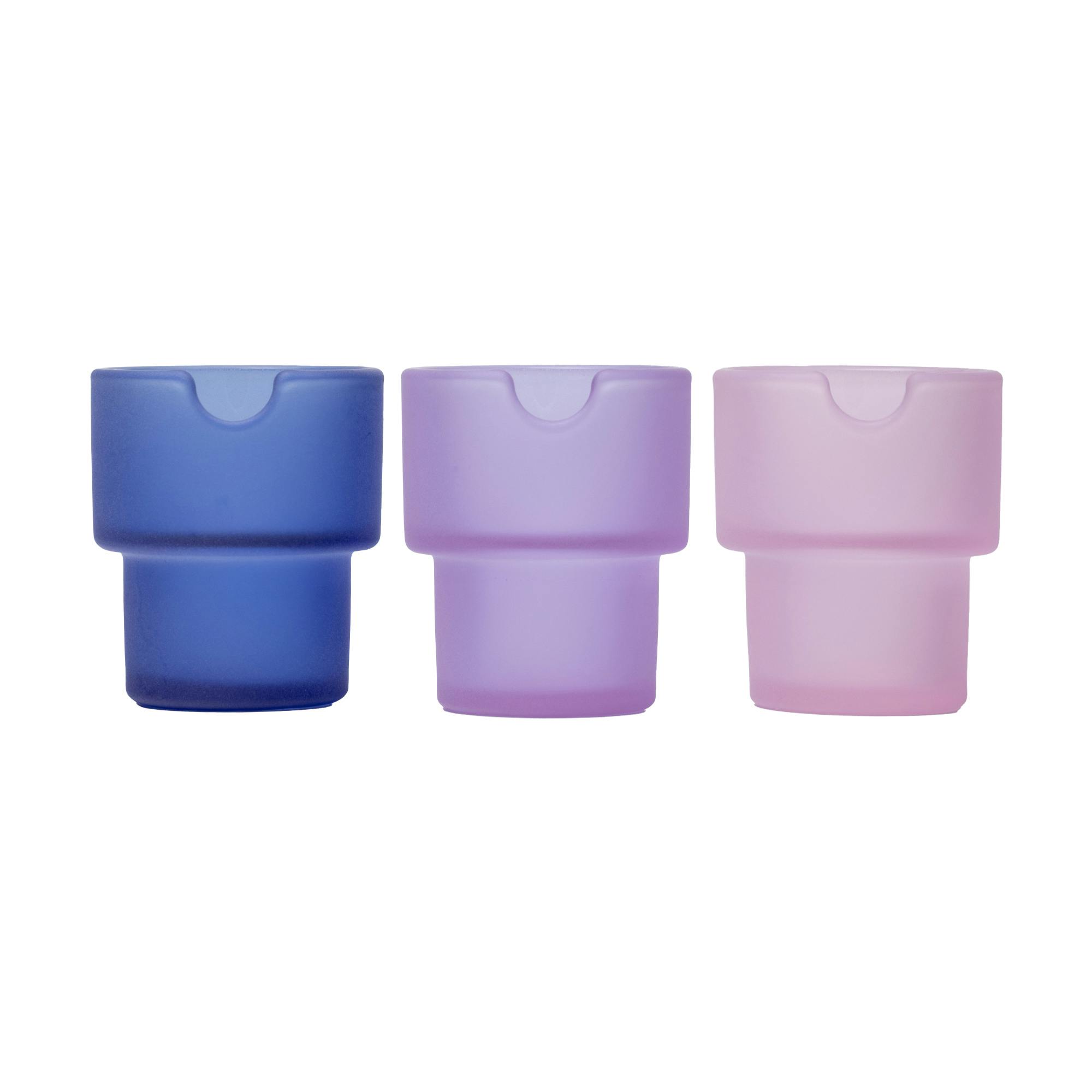FLOWER POT ASHTRAY SET TWILIGHT