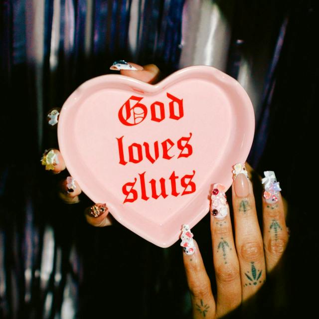 GOD LOVES SLUTS ASHTRAY
