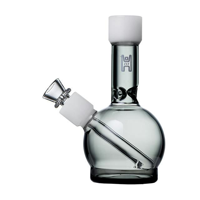 6" BALL BONG SMOKE/WHITE