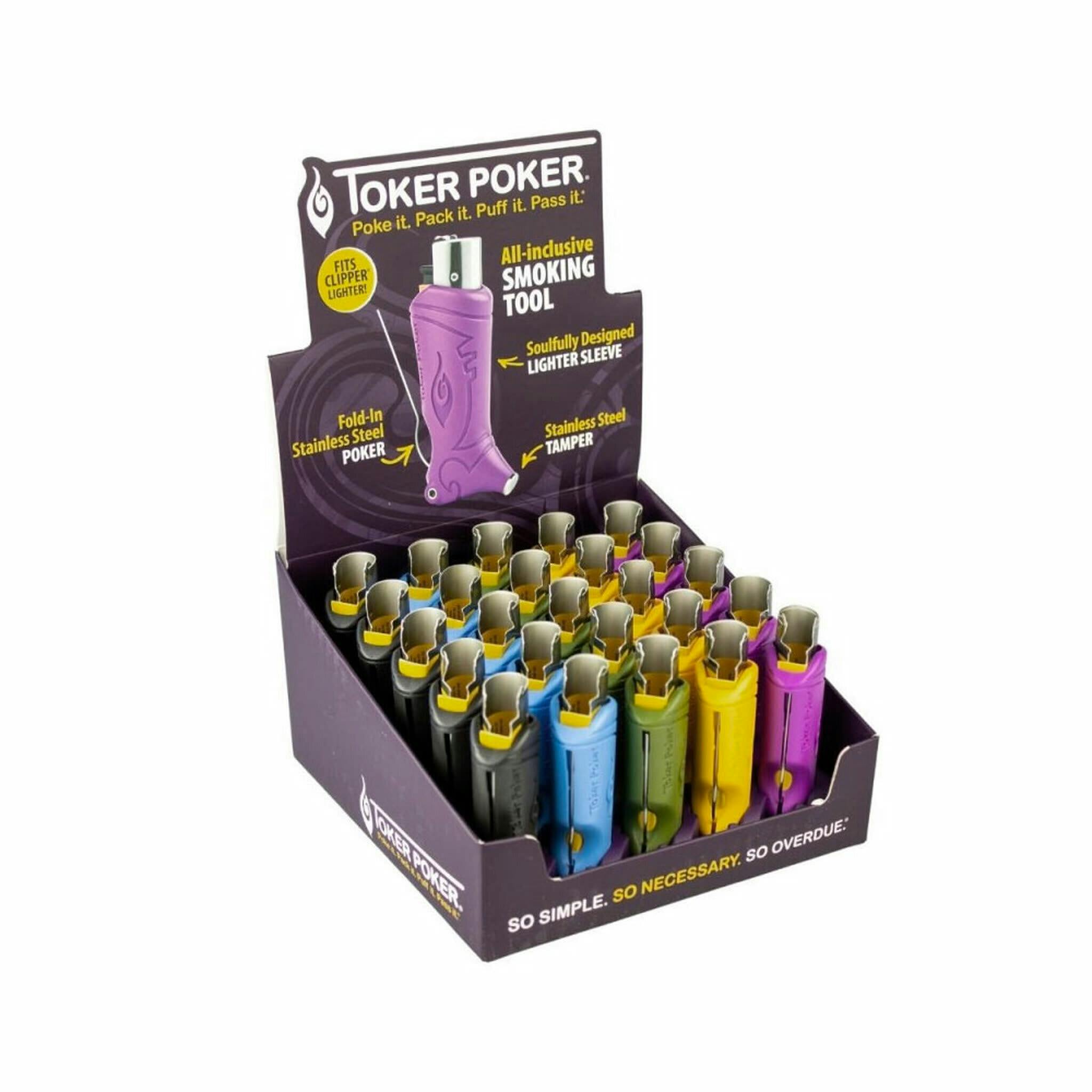 Clipper Poker Tool - Mixed Colours by Toker Poker