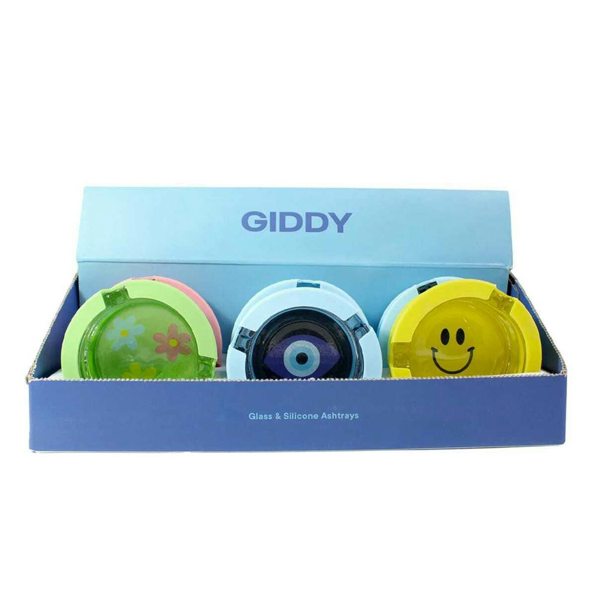 3" Glass Ashtrays with Silicone Cover by Giddy - Millennial
