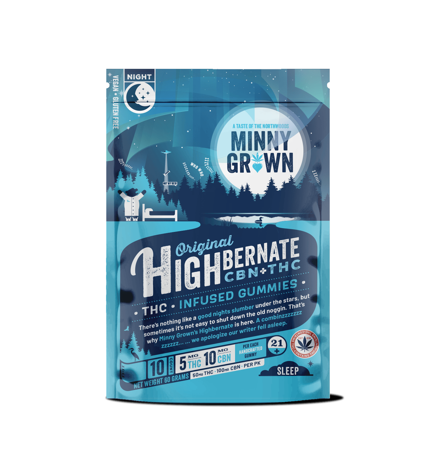 Minny Grown Gummies - Highbernate Original cannabis product