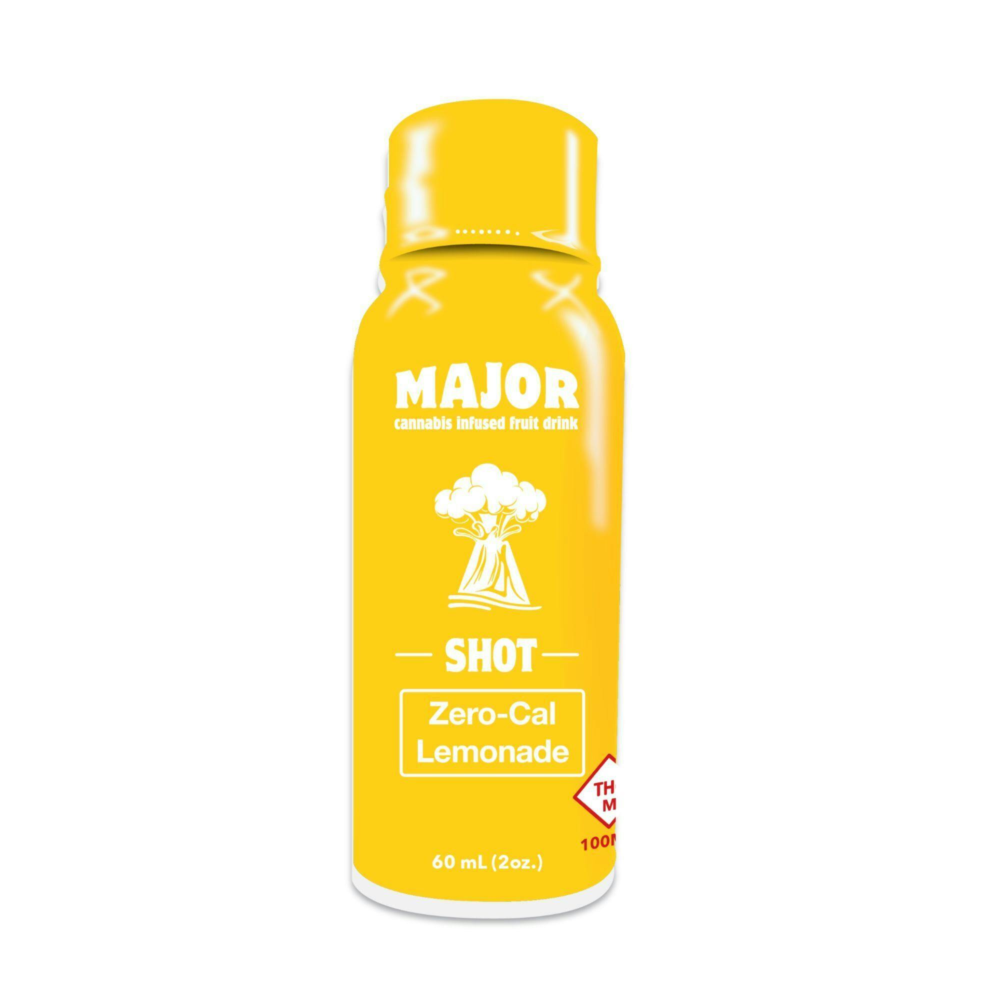 Major: Infused Beverage | Sugar Free Lemonade | Shot