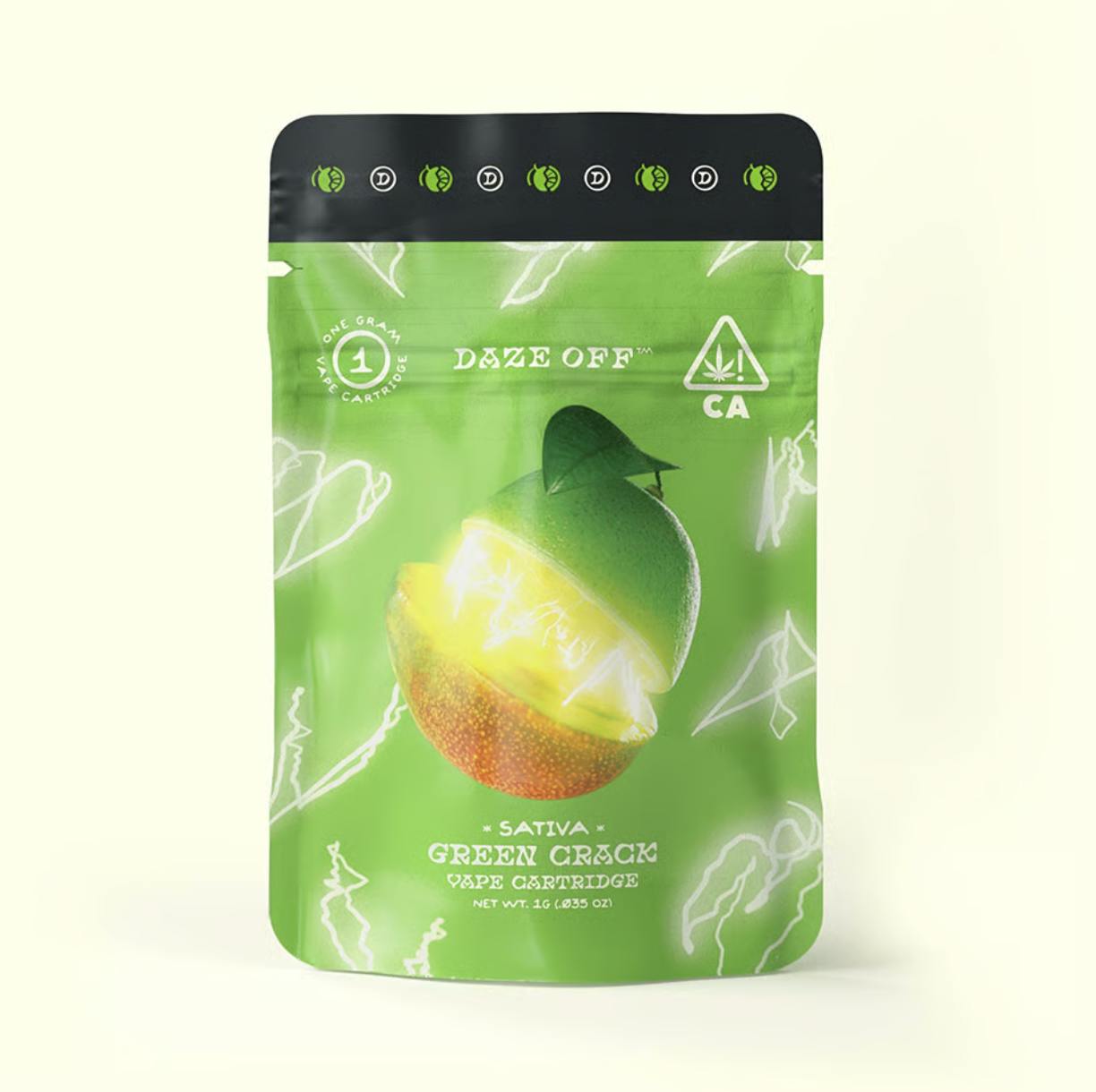 Daze Off - CARTRIDGE 1g - Green Crack (S)