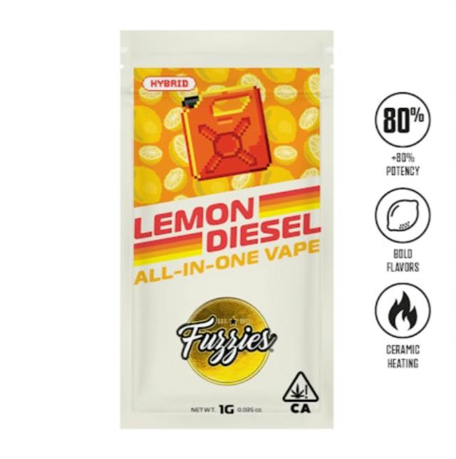 Fuzzies - ALL-IN-ONE 1g - Lemon Diesel (H)