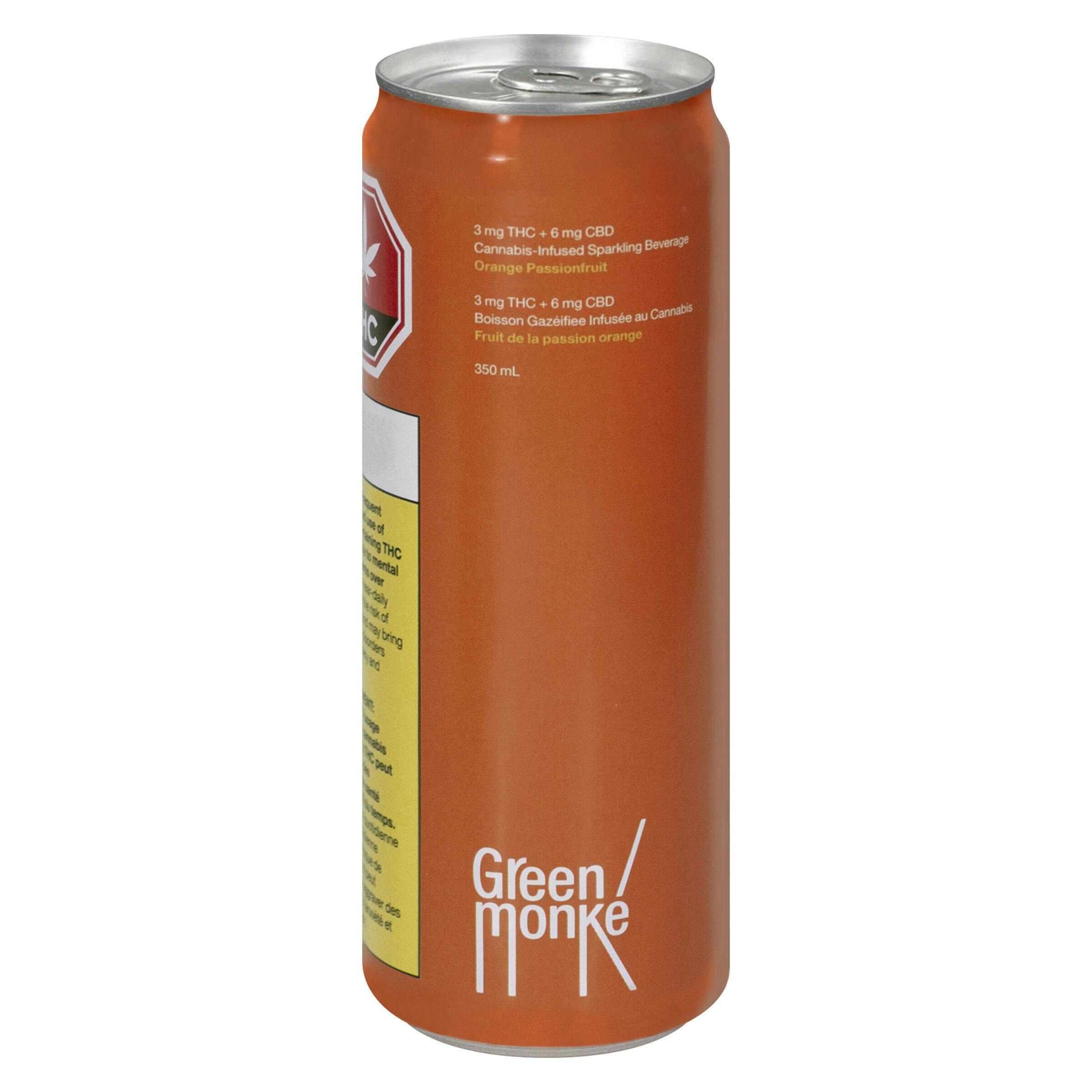 Green Monke - Orange Passionfruit Sparkling Soda - Hybrid - 1x350ml